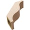 Ekena Millwork 5-inch W x 14-inch D x 14-inch H Funston Rough Cedar Woodgrain TimberThane Knee Brace, Primed BRCUR05X14X14FSTRCPR - alternate 4